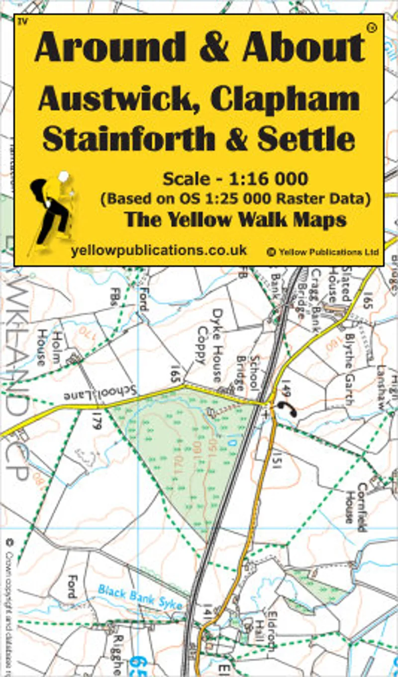 Around and About - Austwick Clapham Stainforth Walking Map